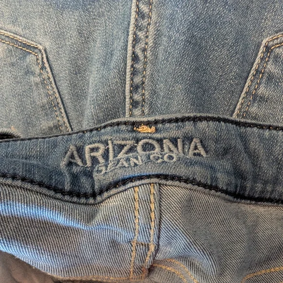 3 For $24 Arizona Jean Company Women's Blue Jeggings - Picture 8 of 9